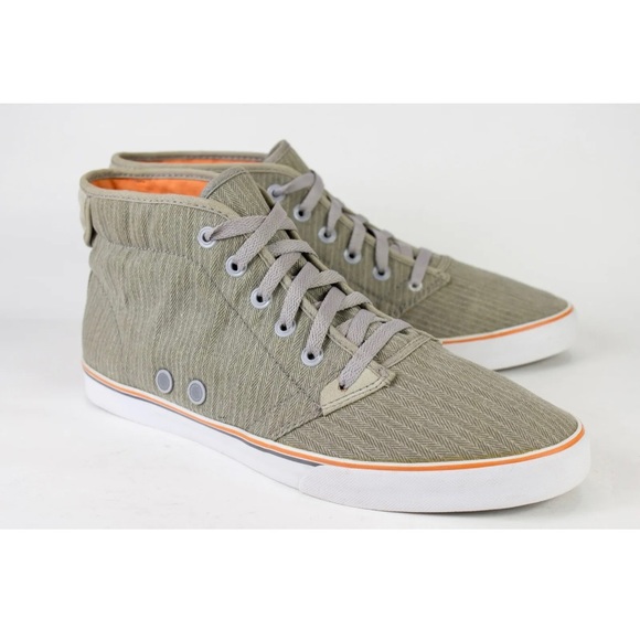 Gravis IV Slymz Mid High Rise Mens Size US 12 Soft Canvas Skating High Top Shoes - Picture 2 of 12